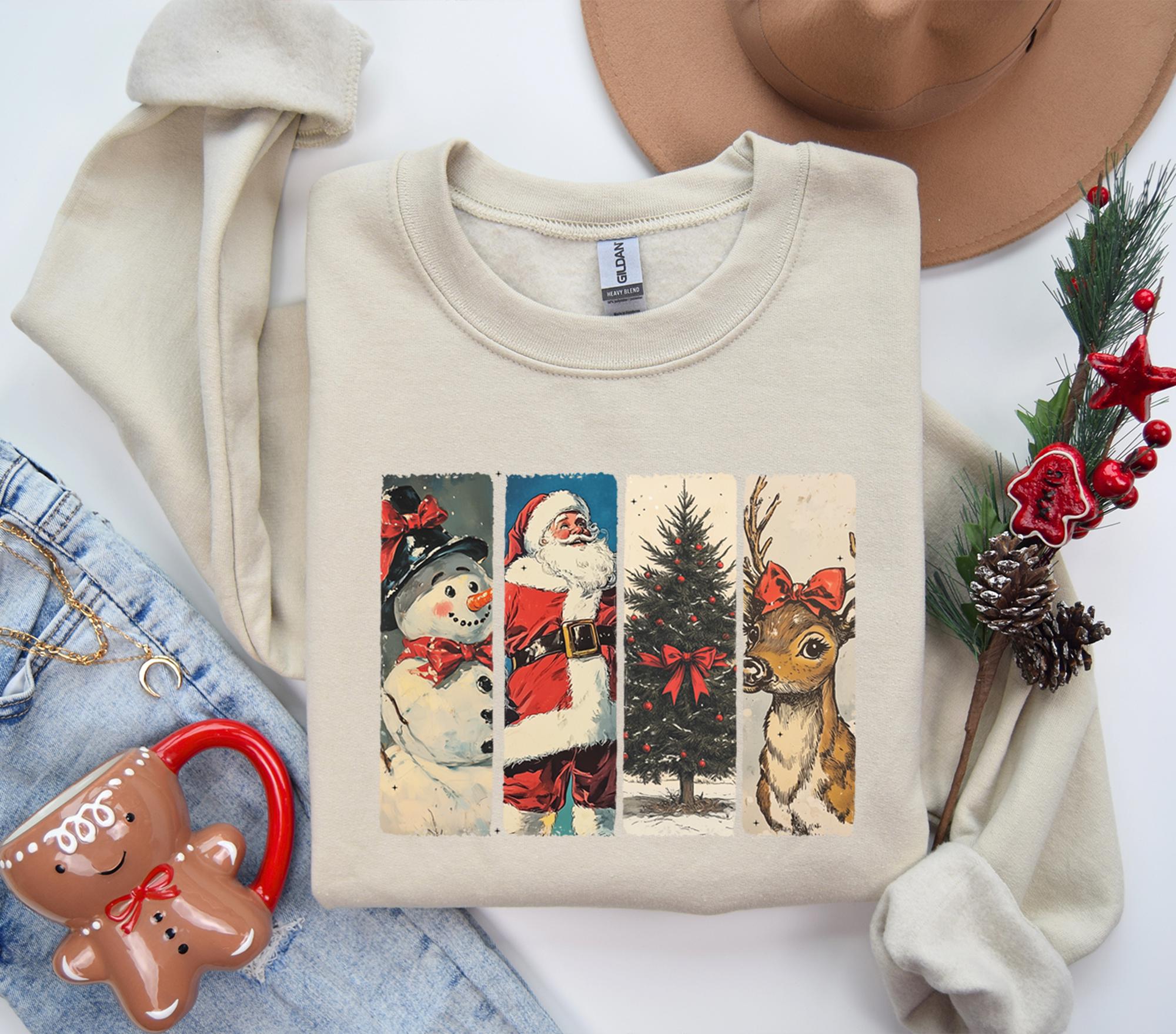 Little Jonesies Retro Vintage Christmas Sweatshirt
